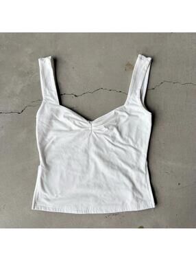ASOS / Sweetheart Neck Tank Top / White